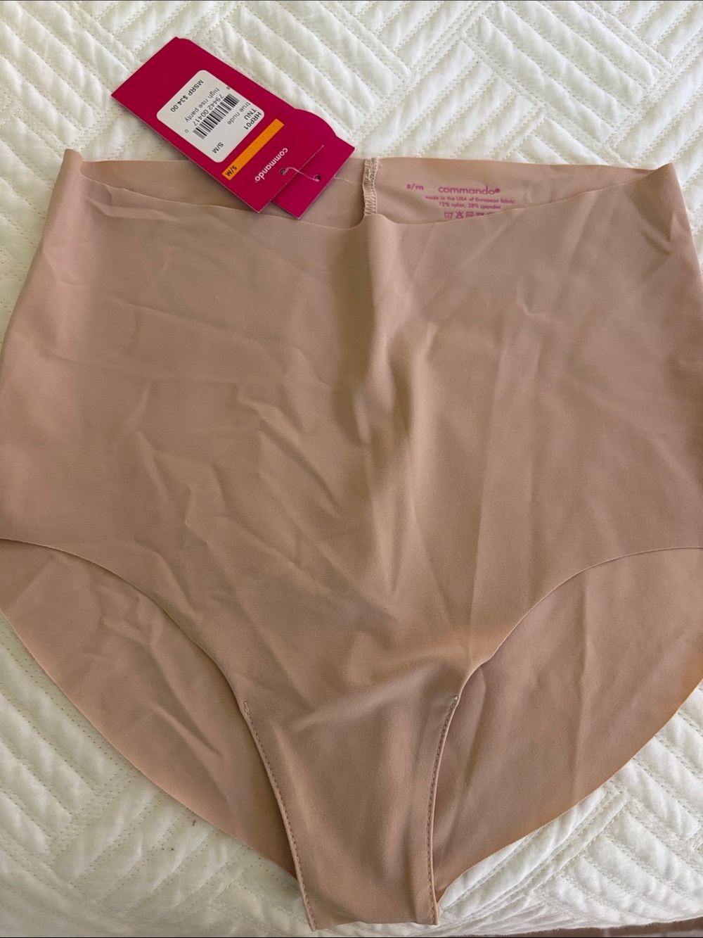 Commando High-Waist Seamless Panty in Nude.